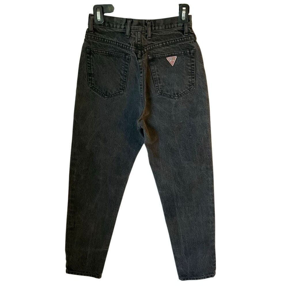 Vintage Black Denim High Waist Straight Leg Guess? Jeans, 26. 4/6